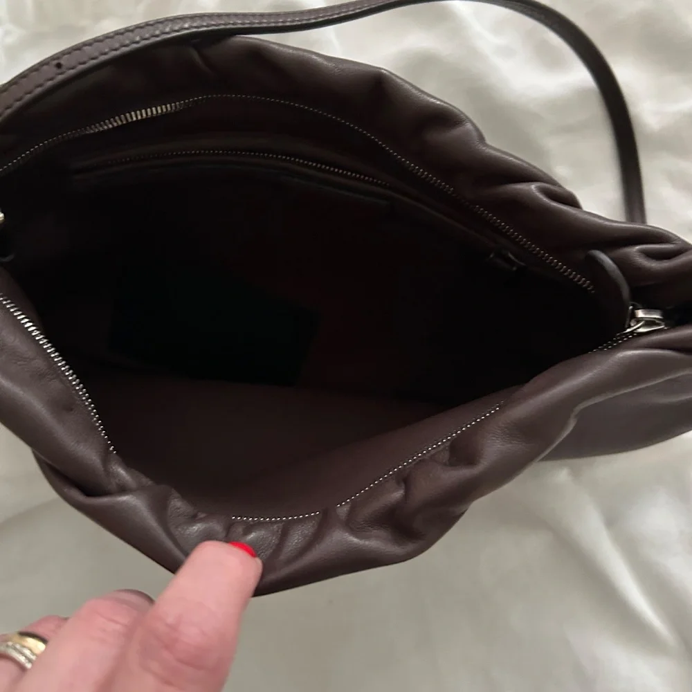 The Row  XL Bourse Bag in Dark Khaki - Picture 7 of 9